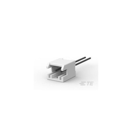 Te Connectivity Board Connector, 2 Contact(S), 1 Row(S), Male, Straight, Solder Terminal, Natural Insulator 5-1376492-2